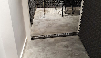 Betonoptik im Tonstudio